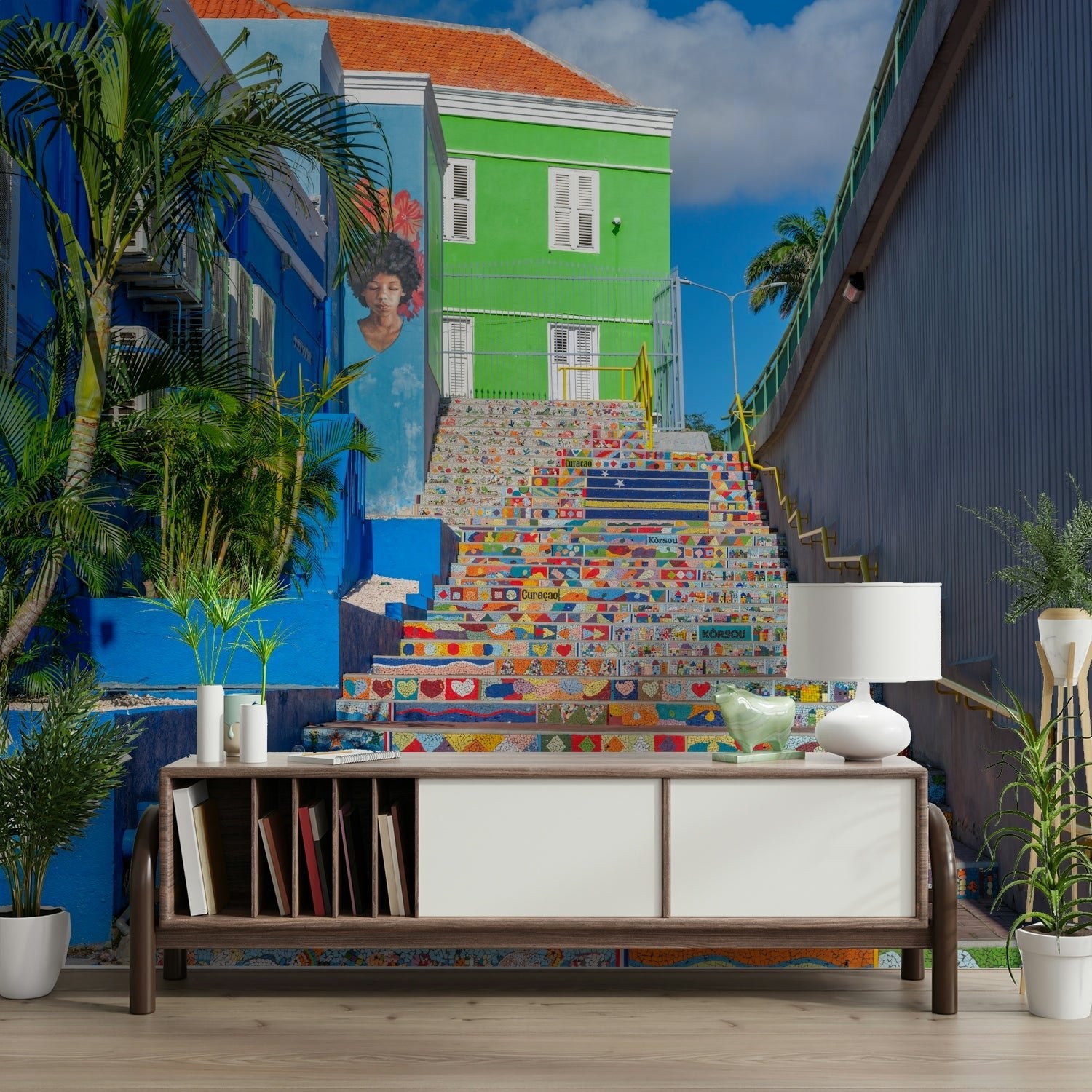 Caribbean inspired wall decor
