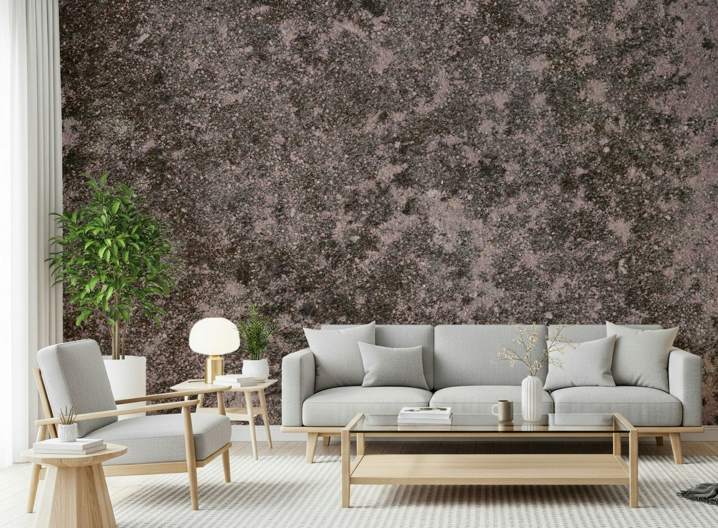 Seamless pattern of the Mottled Earth mural showing blended, natural colors.