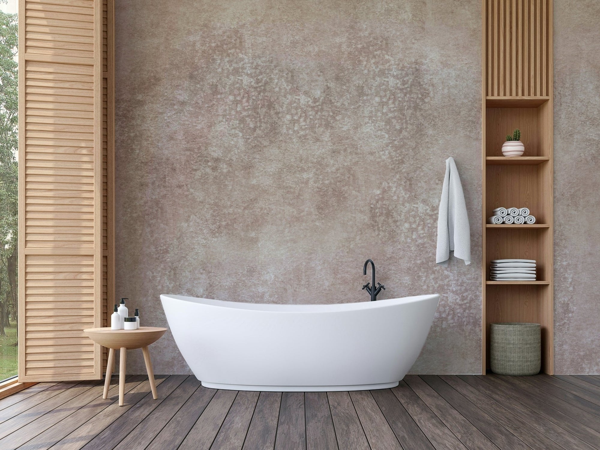 Mottled Mood blush mural wallpaper, GD2541
