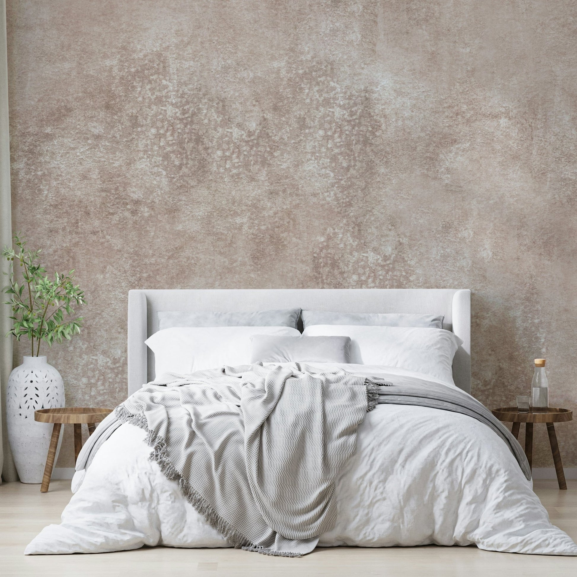 Calm pink textured wall design
