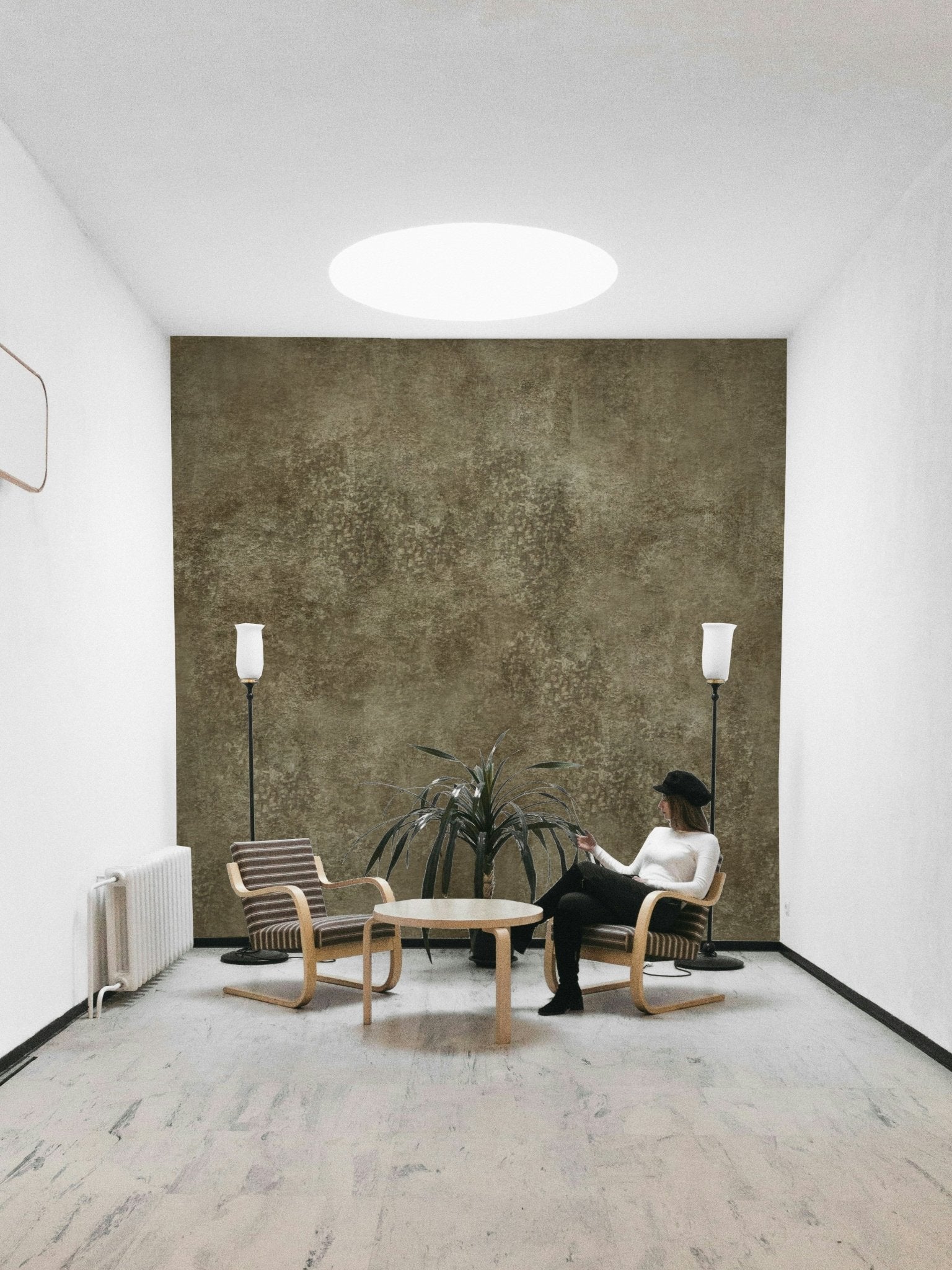 Rustic style wallpaper with depth
