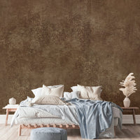 Brushed brown wallpaper for walls
