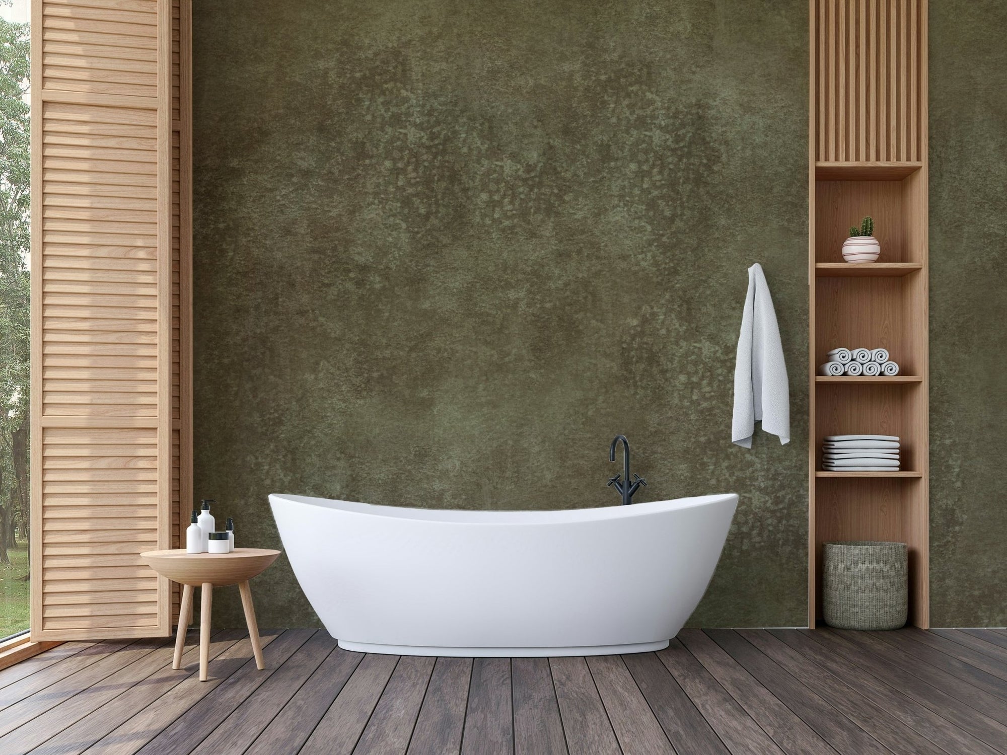 Mottled Mood peat mural wallpaper, GD2538