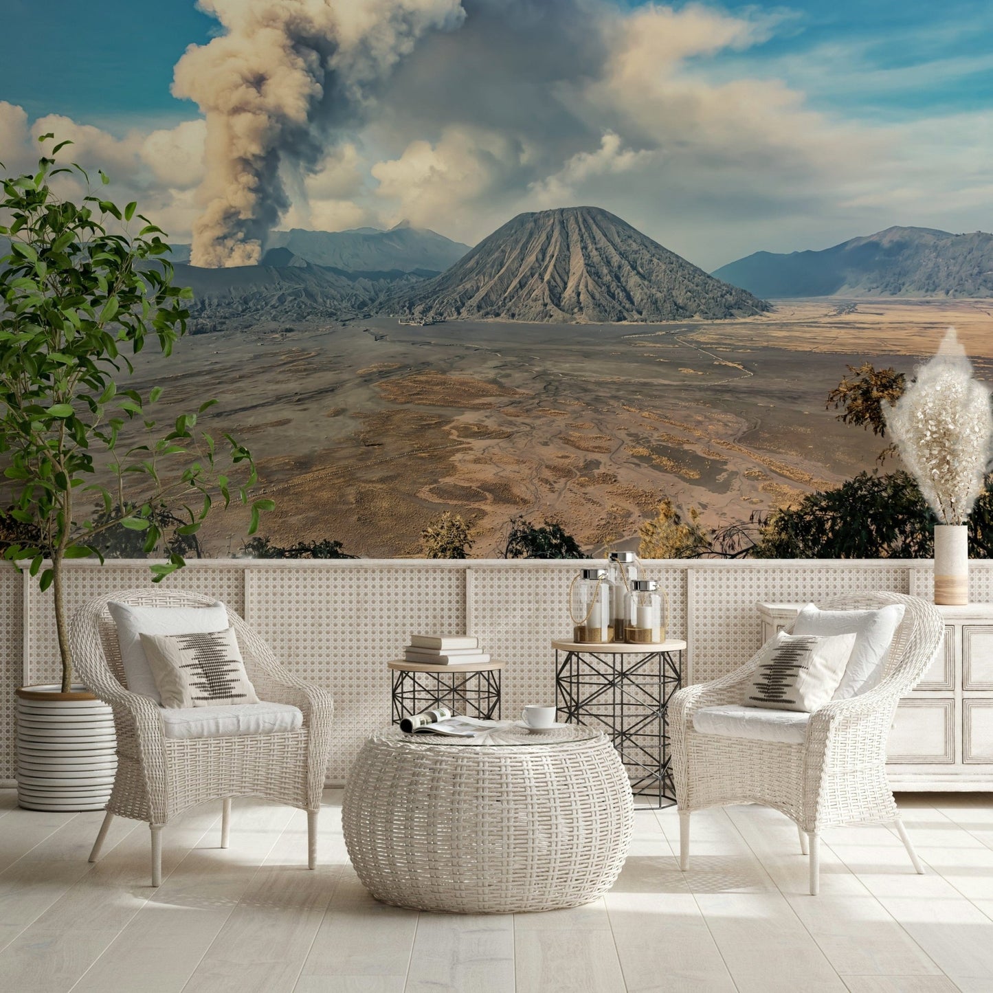 Mount Bromo Eruption Wall Mural