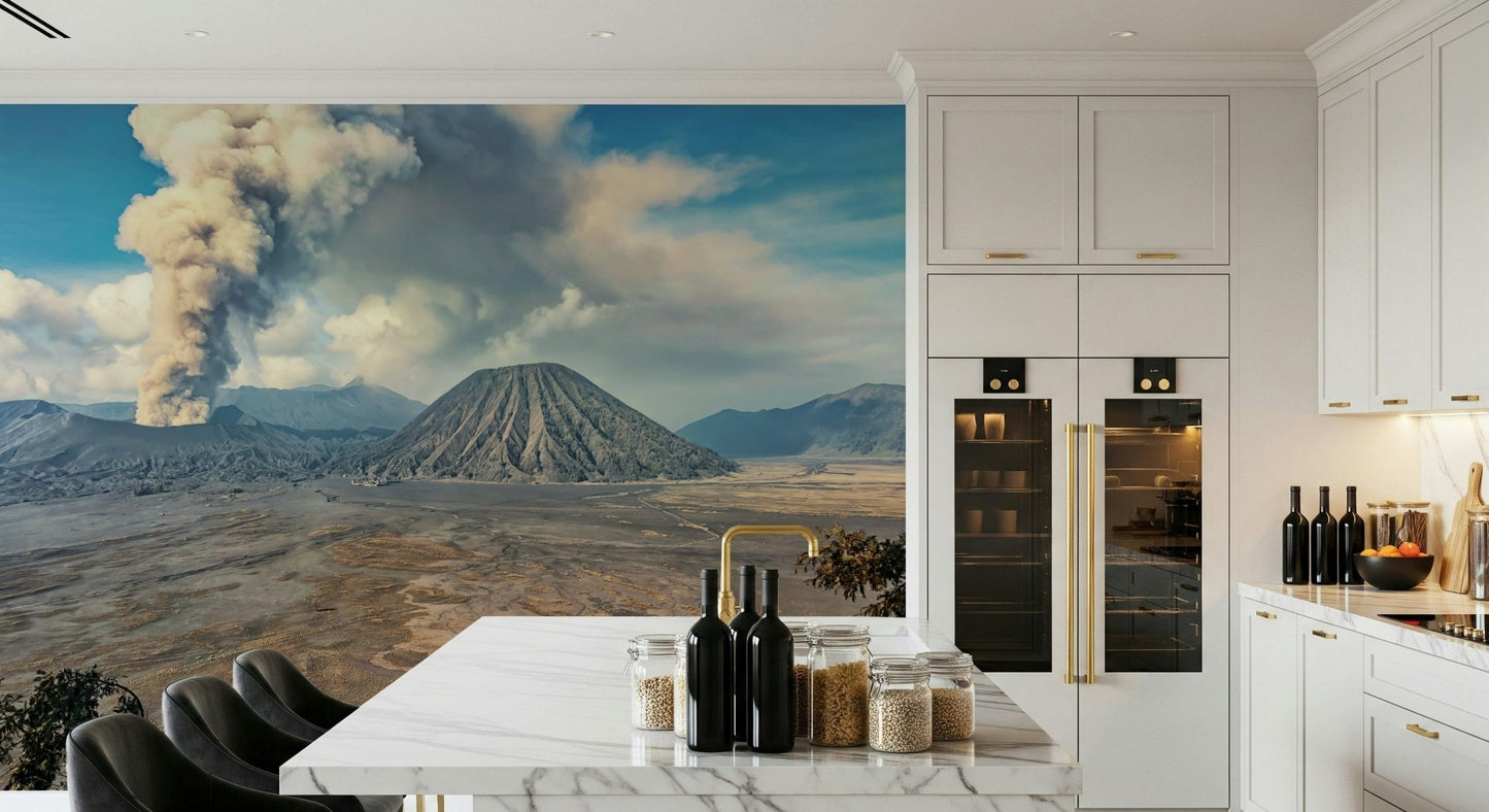 Mount Bromo Eruption Wall Mural