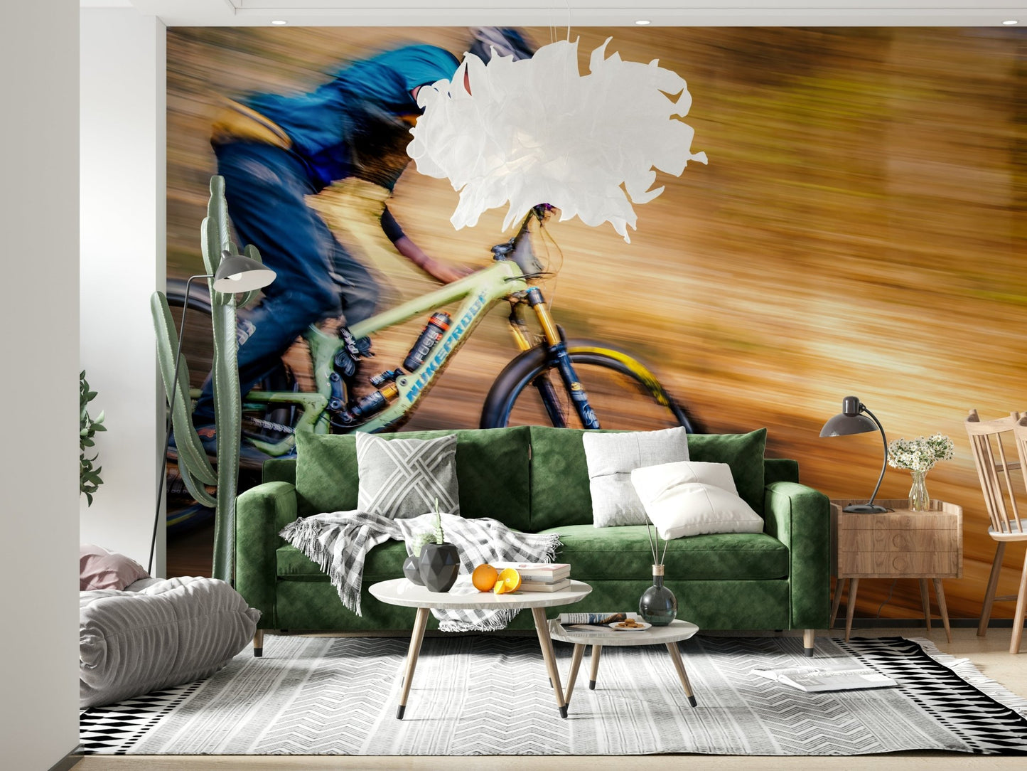 A beautiful wide-angle wall mural of an adventurous trail., GD5846