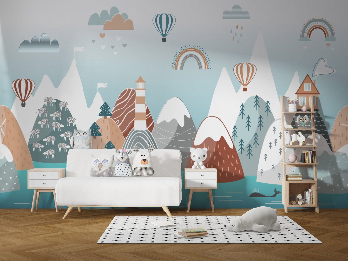 Abstract Mountain with Sea Wallpaper - Giffywalls A893