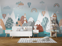 Abstract Mountain with Sea Wallpaper - Giffywalls A893