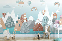 Abstract Mountain with Sea Wallpaper - Giffywalls A893
