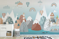 Abstract Mountain with Sea Wallpaper - Giffywalls A893