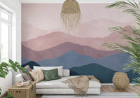 Artistic Mountain Dreams wall decor soothing mountain range graphic.