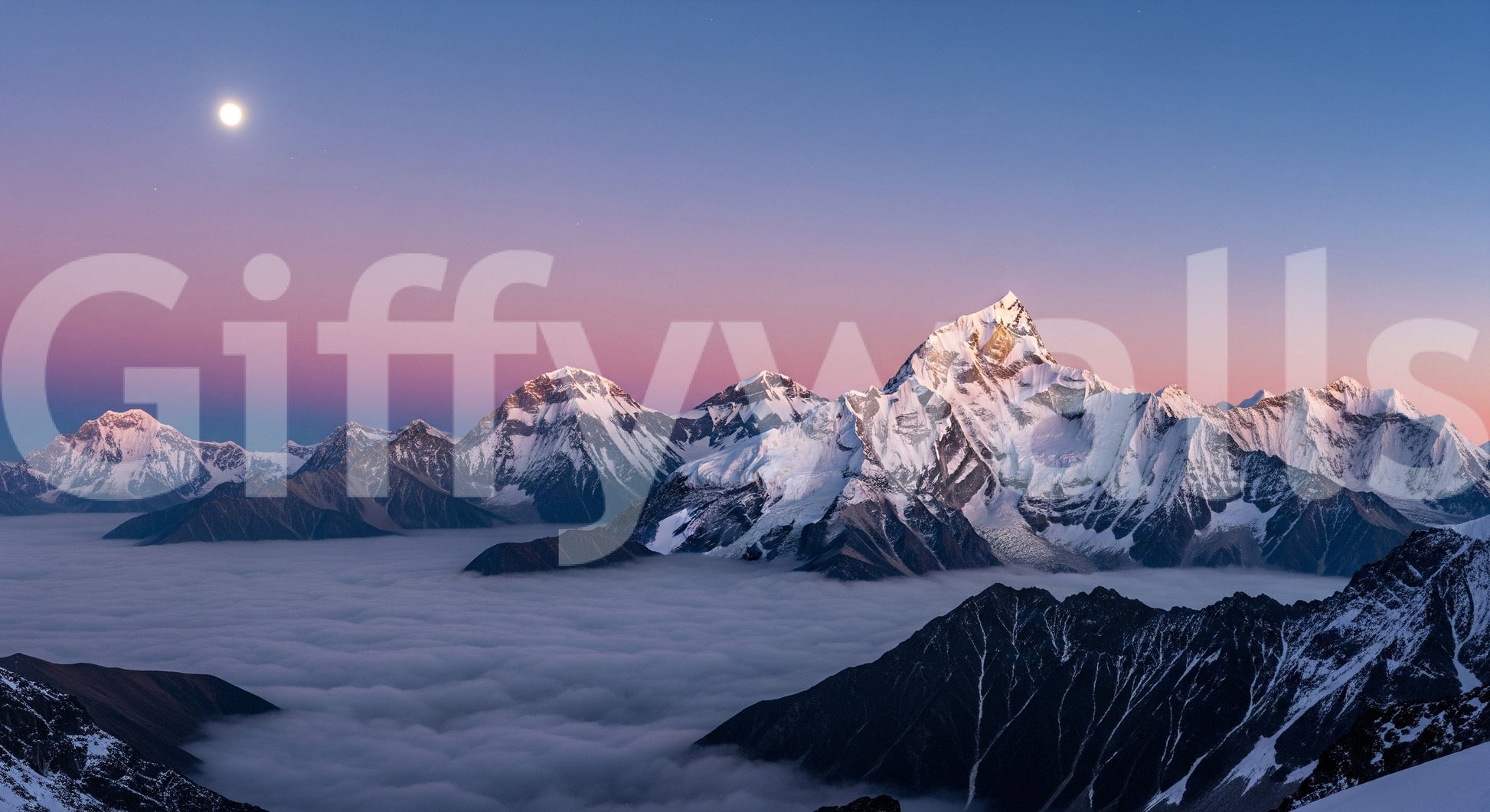 Summit Serenity Wall Mural rugged terrain design for a library wallpaper mural