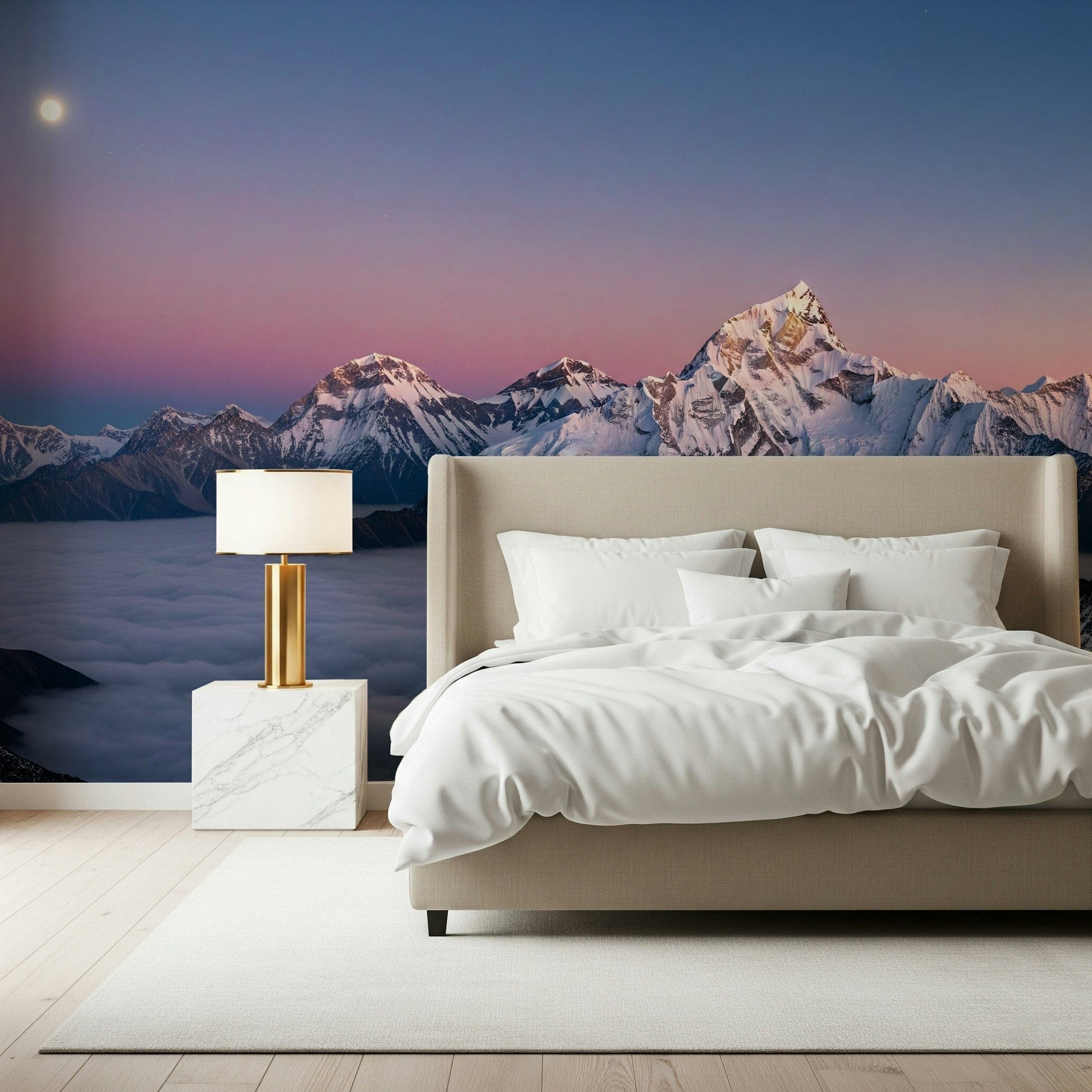 Summit Serenity Wall Mural layered horizon for a kitchen wallpaper mural
