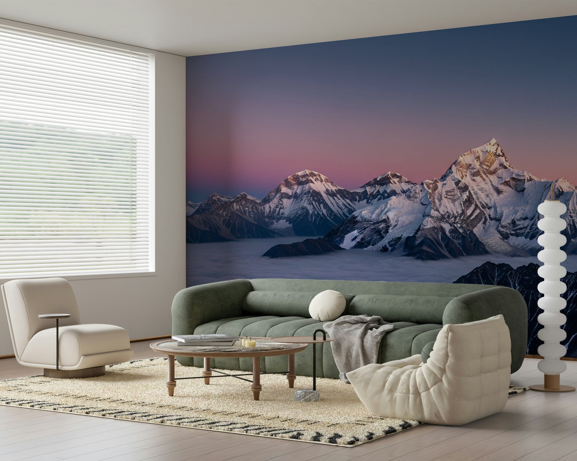 Summit Serenity Wall Mural tranquil outdoor theme for a balcony wall wallpaper mural
