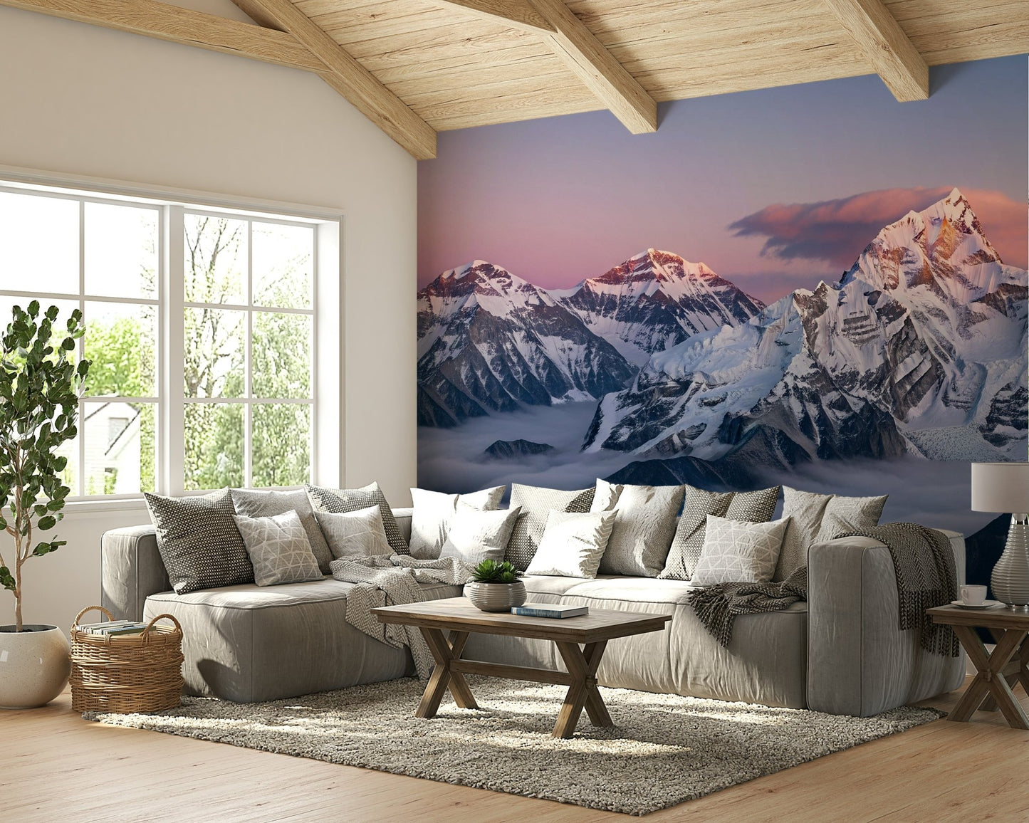 The colors are soft and gentle, with pale blues, grays, and whites.

