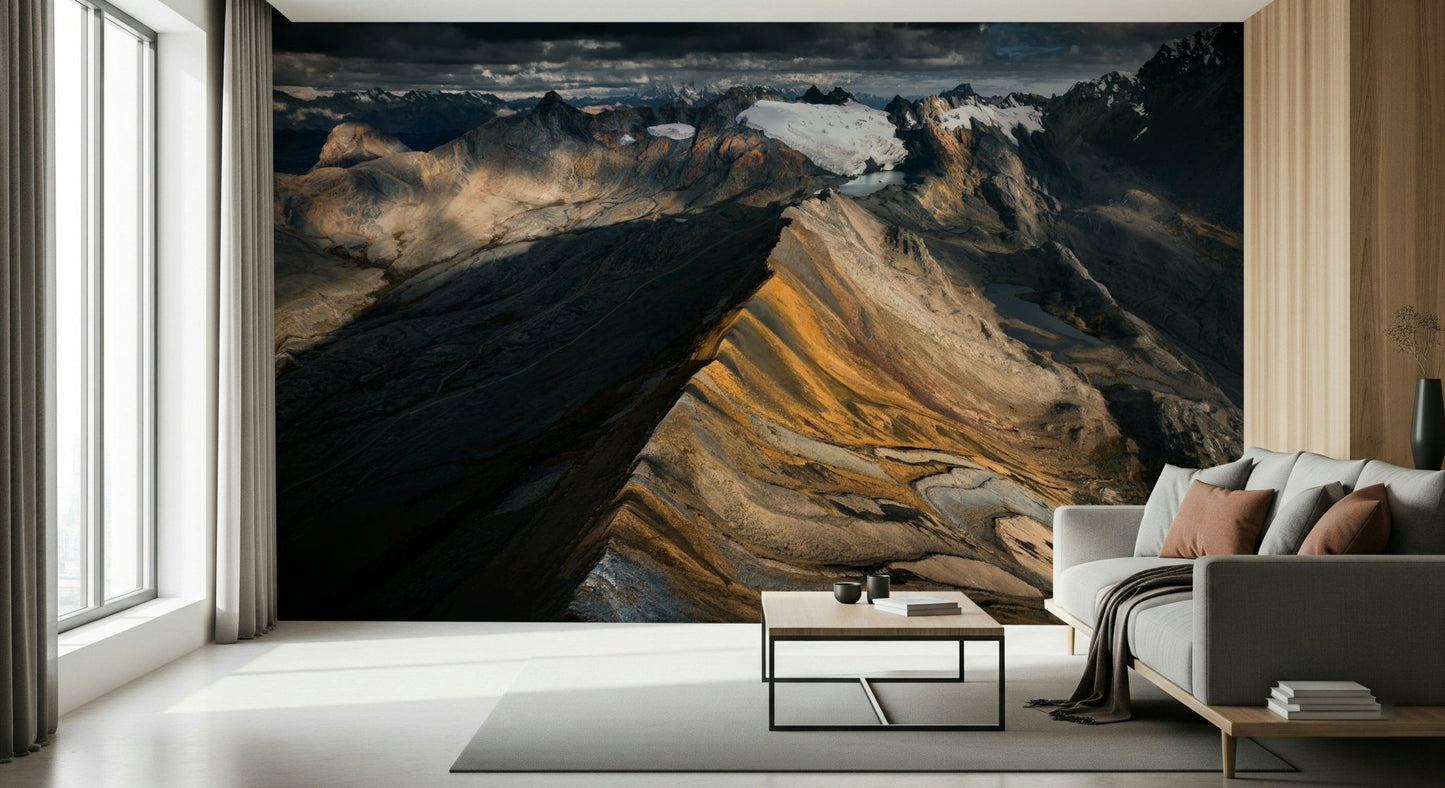 A classic mountain peak wallpaper for walls.