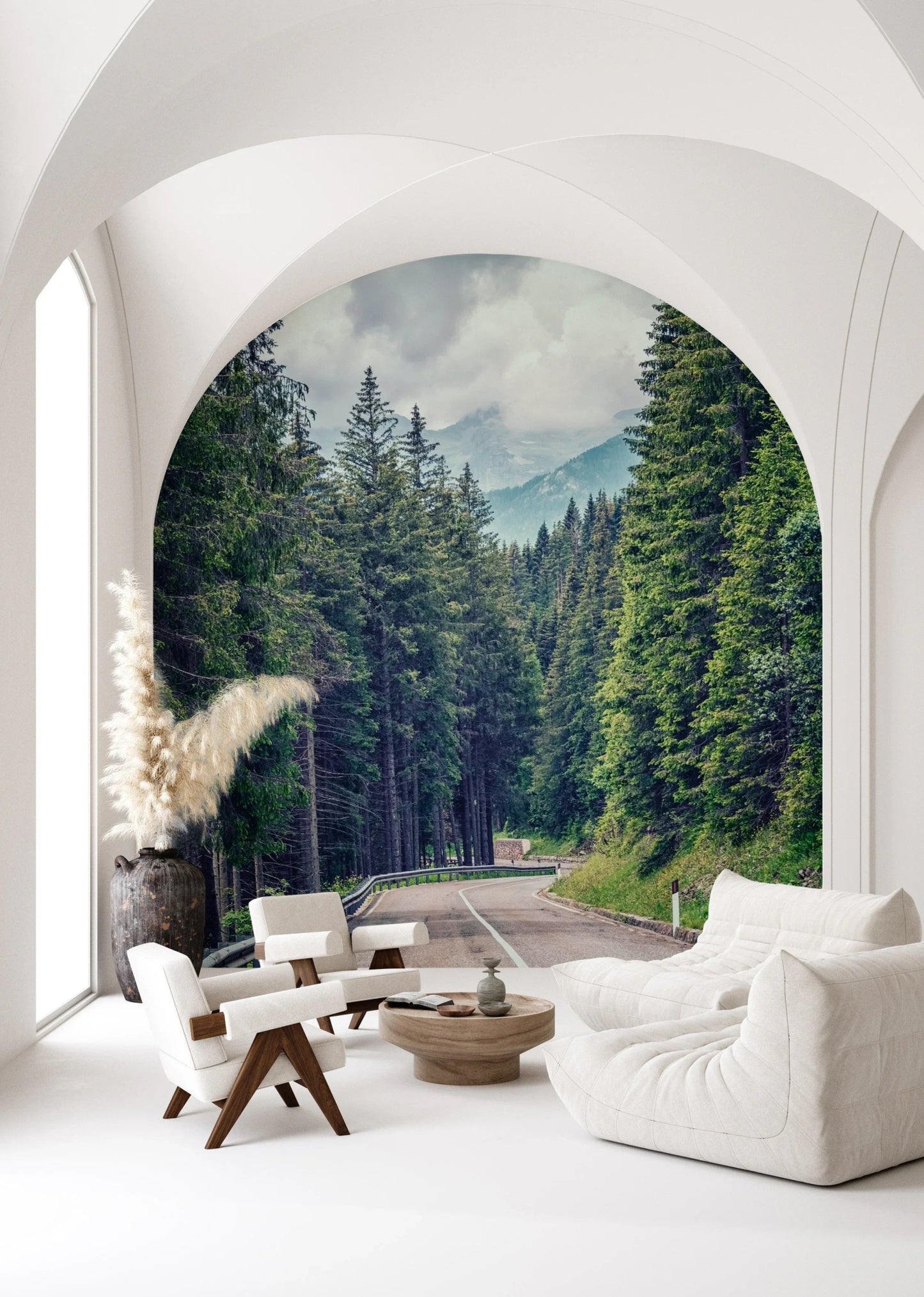 Mountain Road Vista Wall Mural