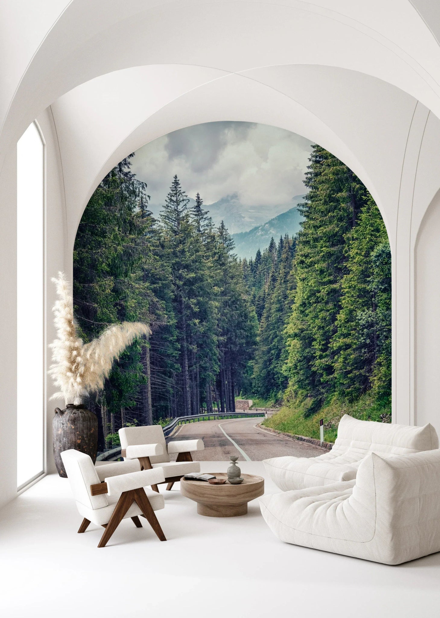 Mountain Road Vista Wall Mural