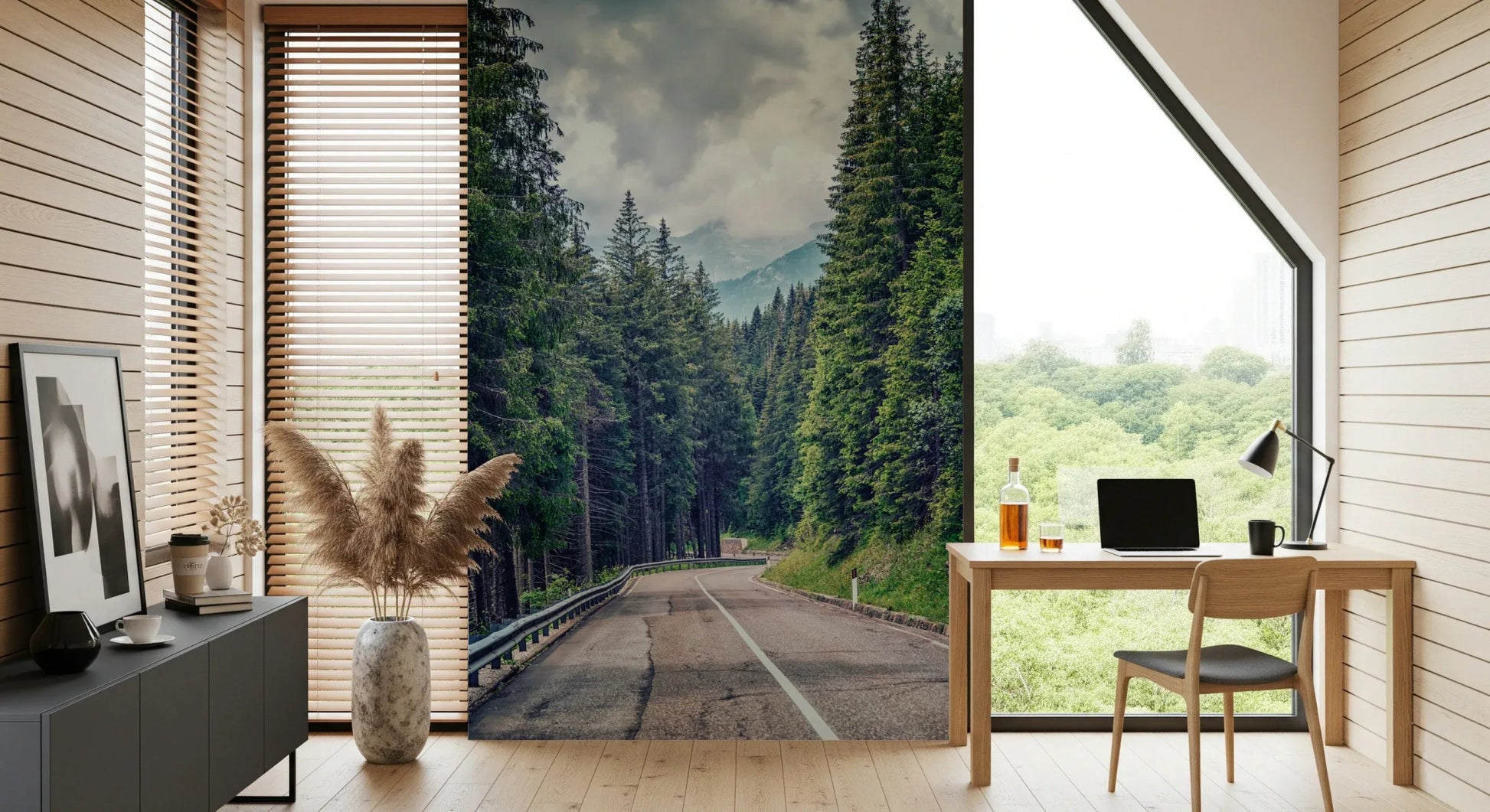 Mountain Road Vista Wall Mural