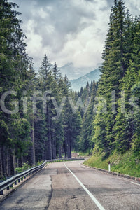 Mountain Road Vista Wall Mural