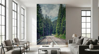 Mountain Road Vista Wall Mural