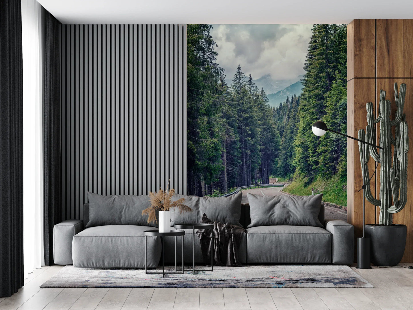 Mountain Road Vista Wall Mural
