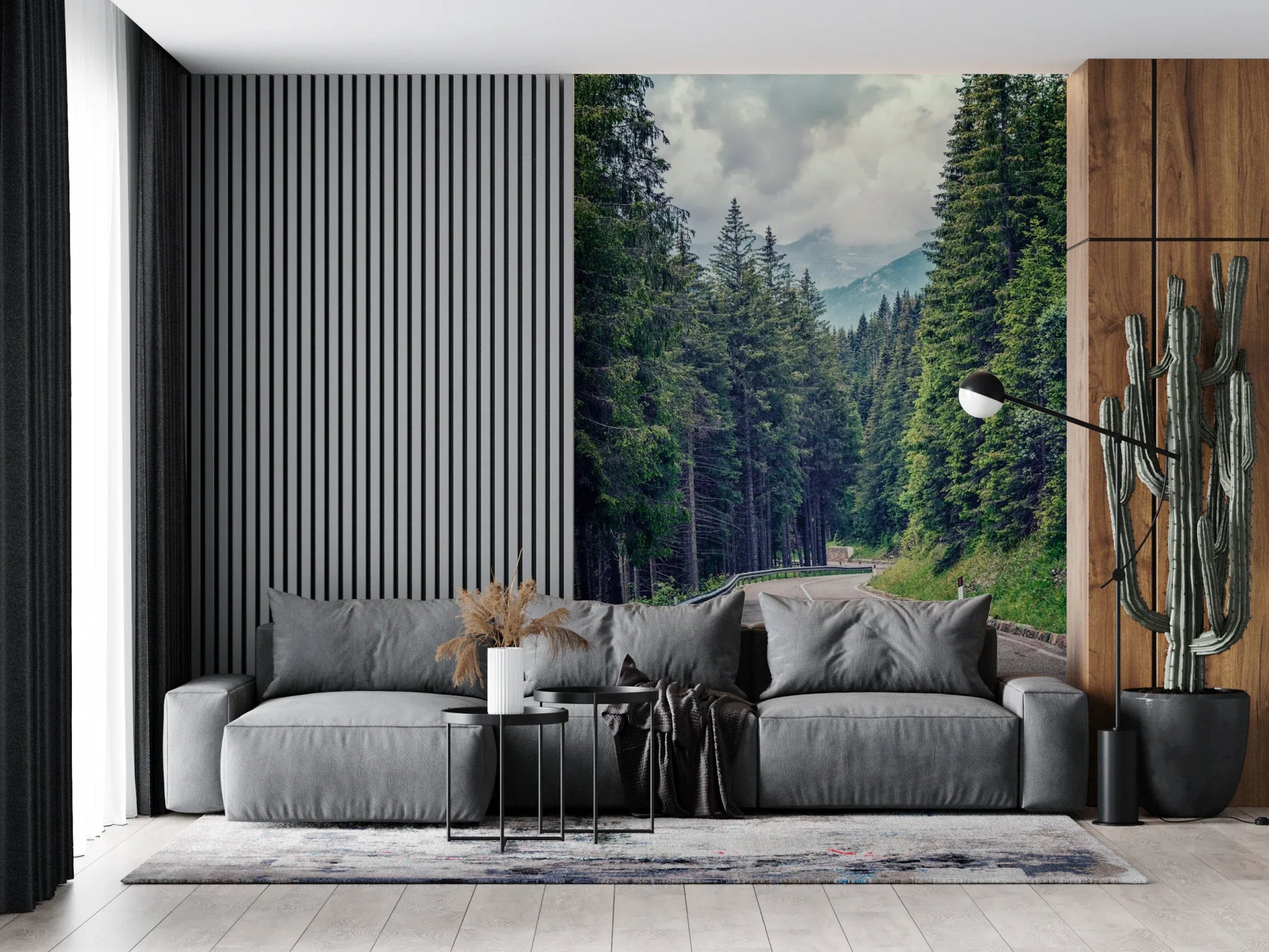 Mountain Road Vista Wall Mural