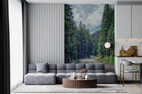 Mountain Road Vista Wall Mural