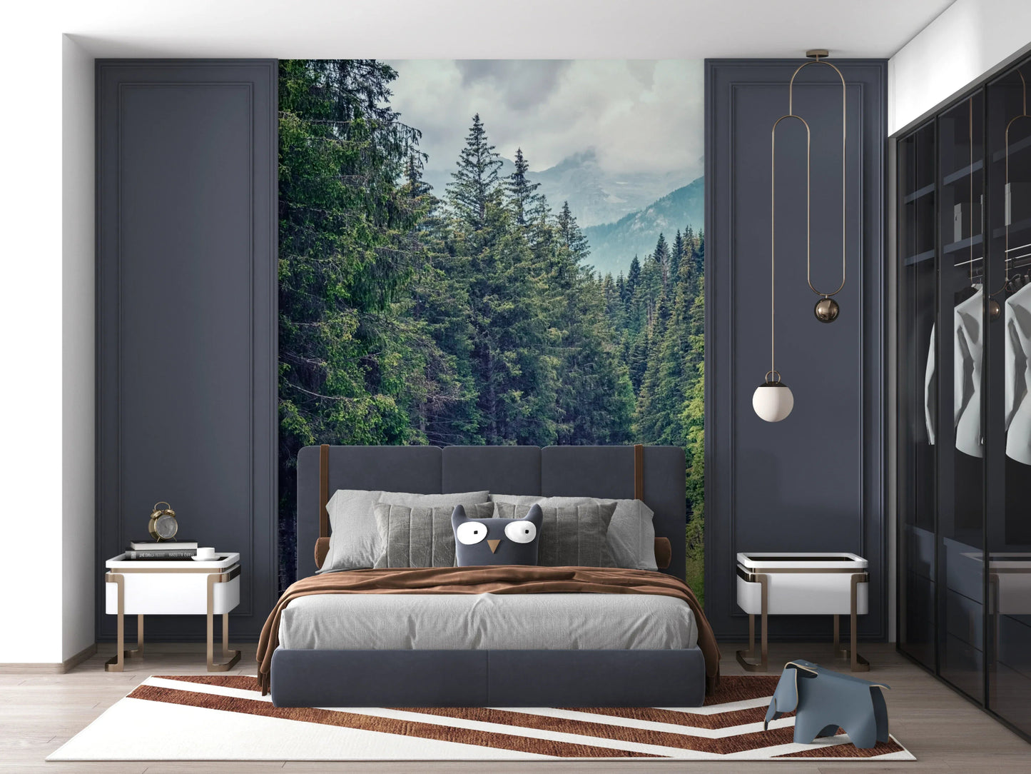 Mountain Road Vista Wall Mural
