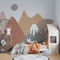 Tranquil Nursery Mountain Wallpaper
 A415