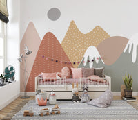 Soothing Mountain Scene Wall Mural
 A415