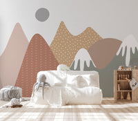 Nature-Themed Nursery Wallpaper
