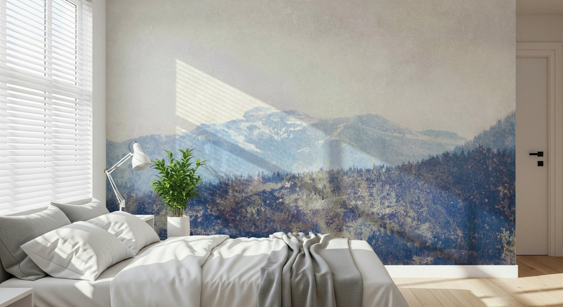 A beautiful panoramic wall mural of a textured view.