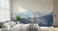 A beautiful panoramic wall mural of a textured view.