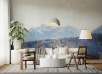 An artistic nature inspired mural for home decor.