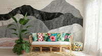 A beautiful wide-angle wall mural of a serene landscape., GD5648