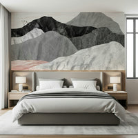 A contemplative dramatic vista wallpaper mural for a feature wall., GD5648