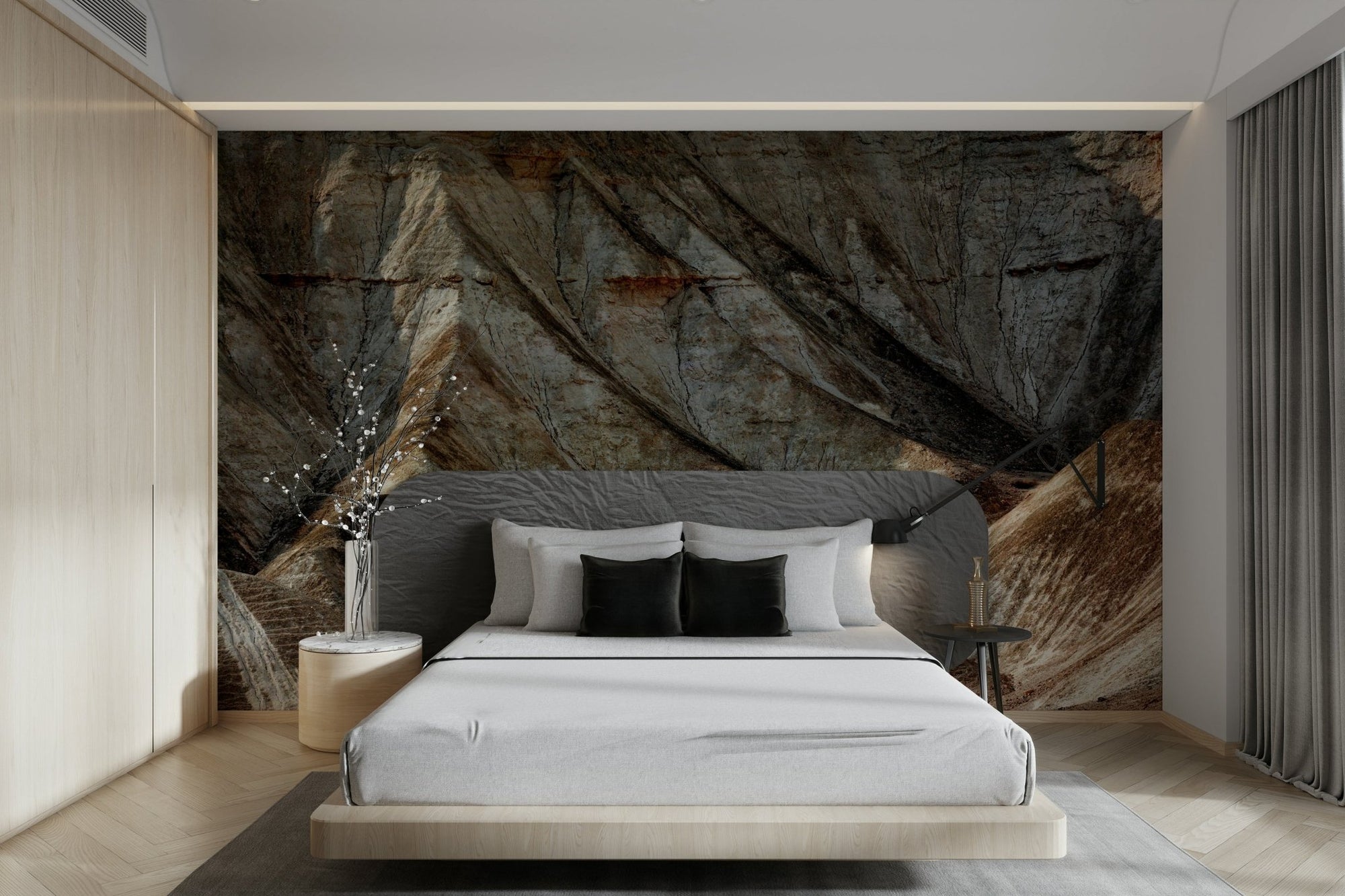 Mountains of the Judean Desert 3 Wall Mural with eroded rock face detail GD4966
