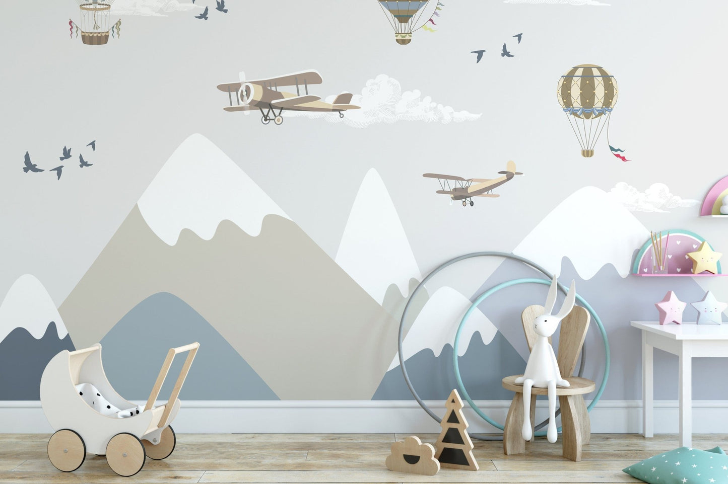 Mountains & sky Kids Wallpaper - Giffywalls A640