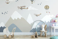 Mountains & sky Kids Wallpaper - Giffywalls