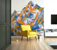 Soft mountain range wall mural
