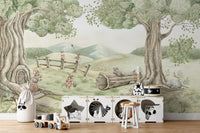 Mouse Family on the Wall Mural KB70
