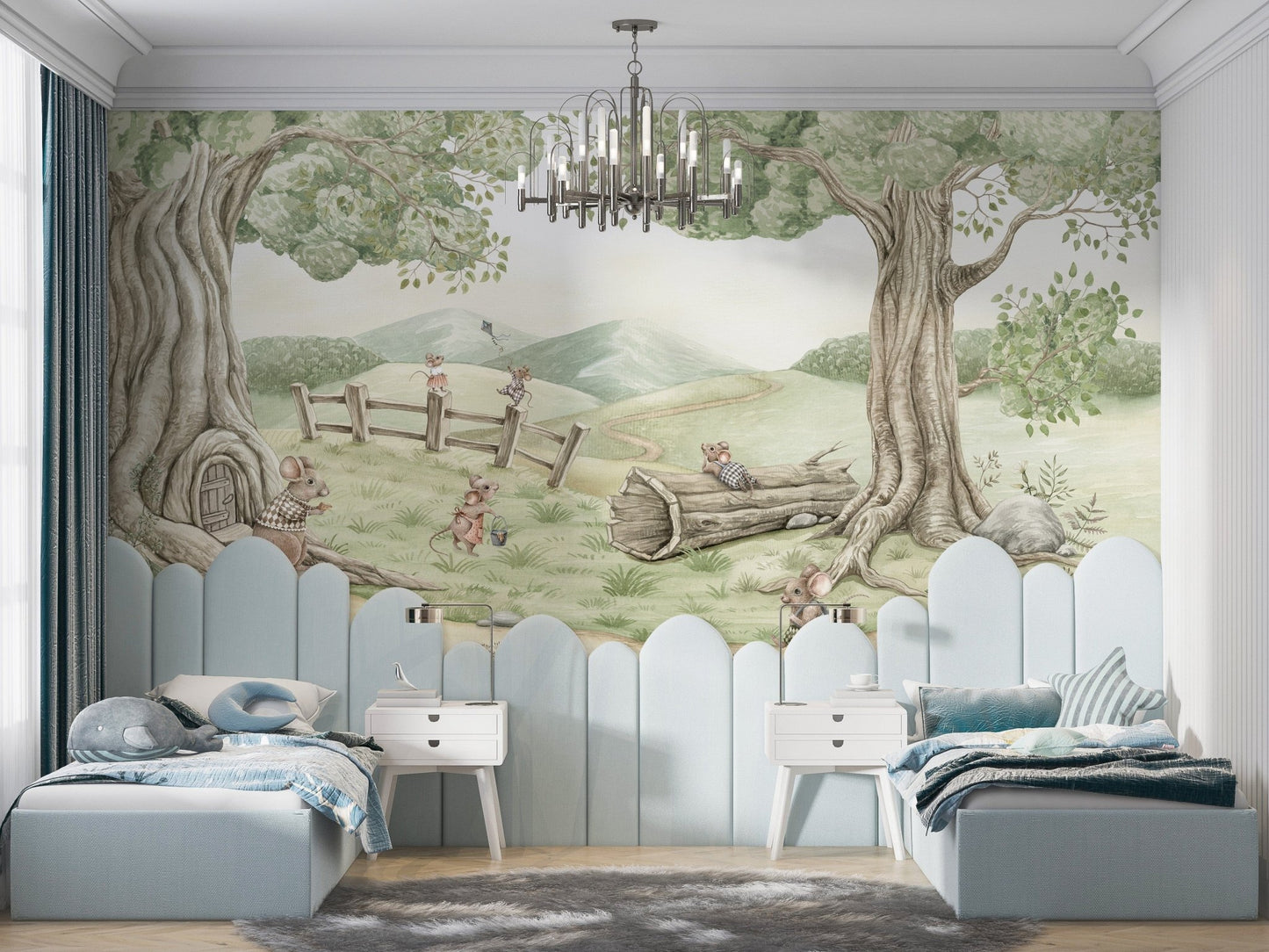 Mouse Family Wall Mural - Giffywalls KB70