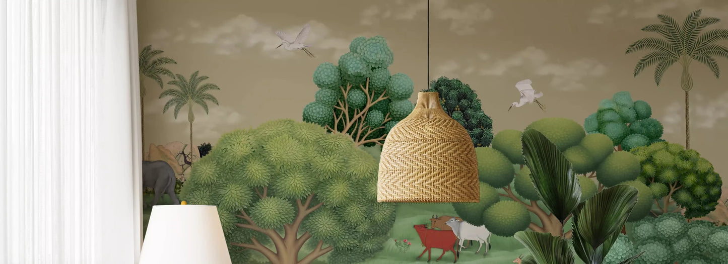 Mughal Forest Serenity Wall Mural