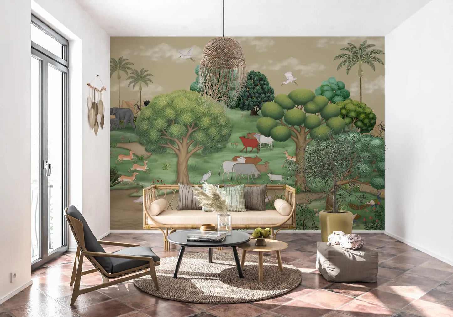 Mughal Forest Serenity Wall Mural