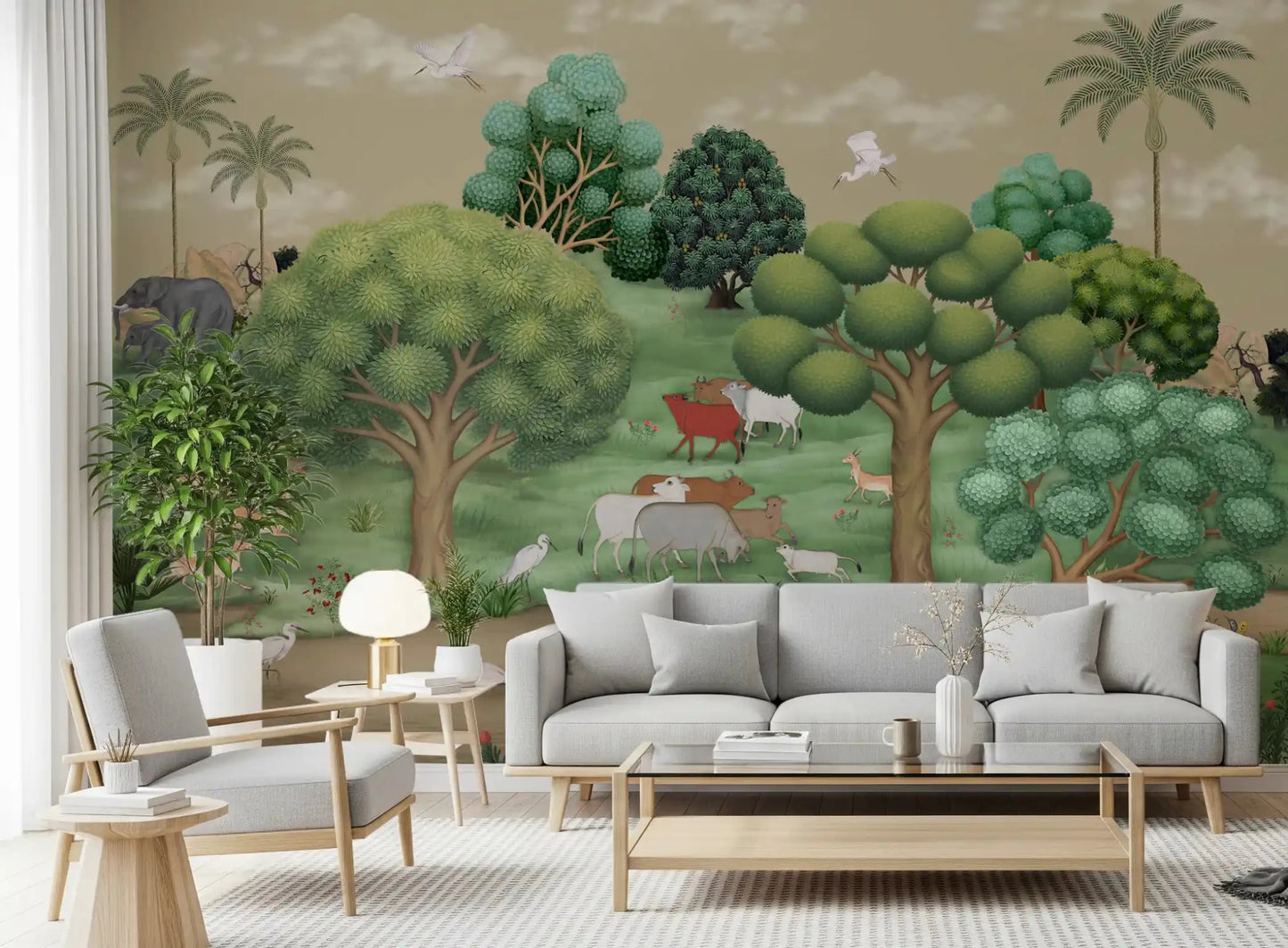 Mughal Forest Serenity Wall Mural