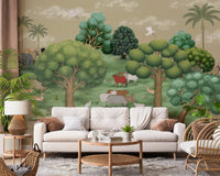 Mughal Forest Serenity Wall Mural