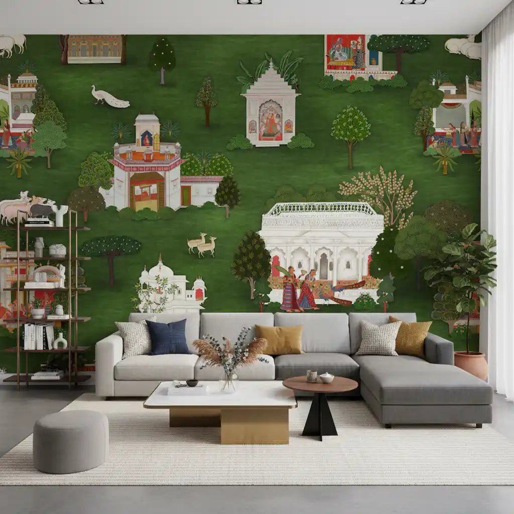 Mughal Garden Retreat Wall Mural