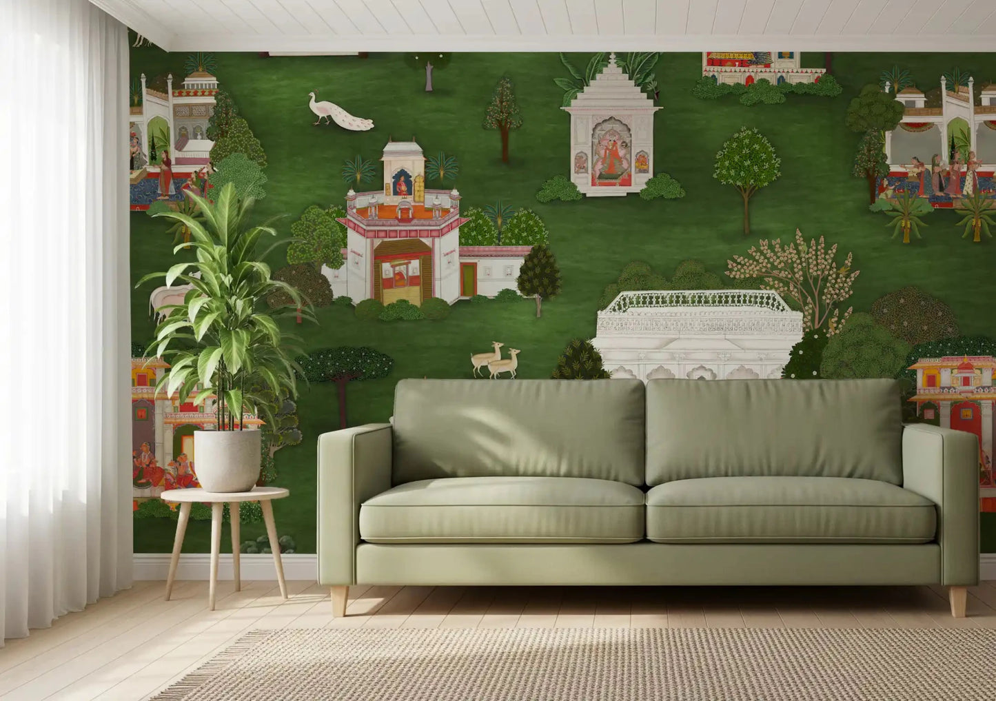 Mughal Garden Retreat Wall Mural