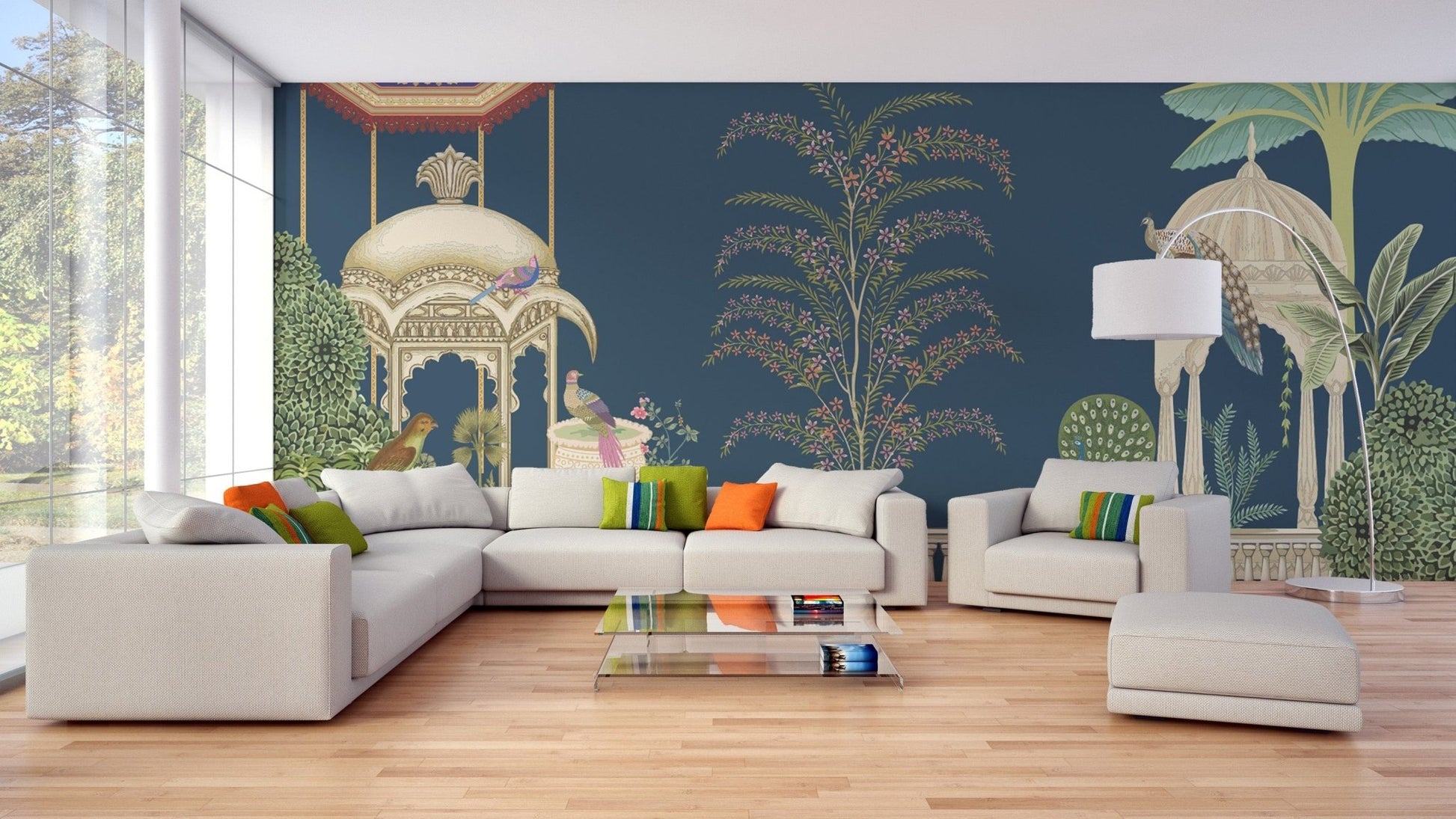 Mughal Garden Wall Mural - Giffywalls